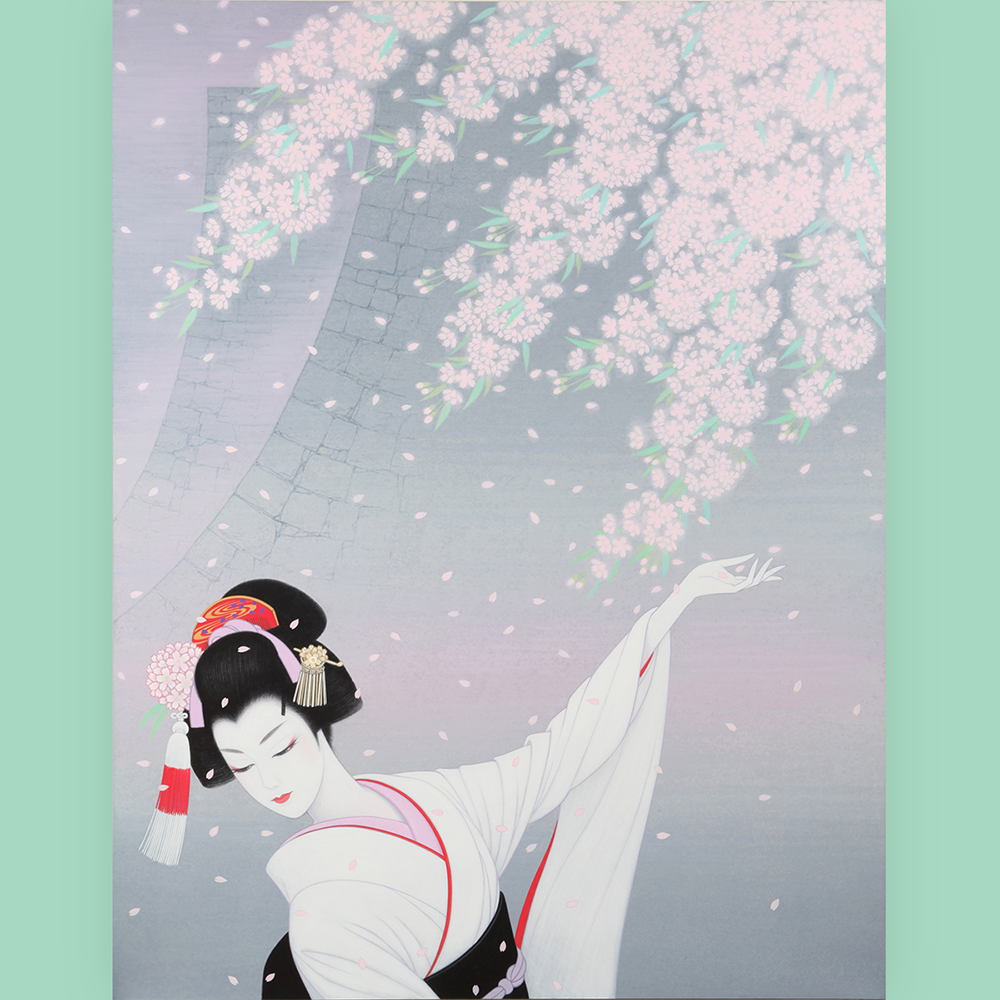 桜」季節を感じる美人画案内02 | BLOG | 鶴田一郎：ICHIRO TSURUTA